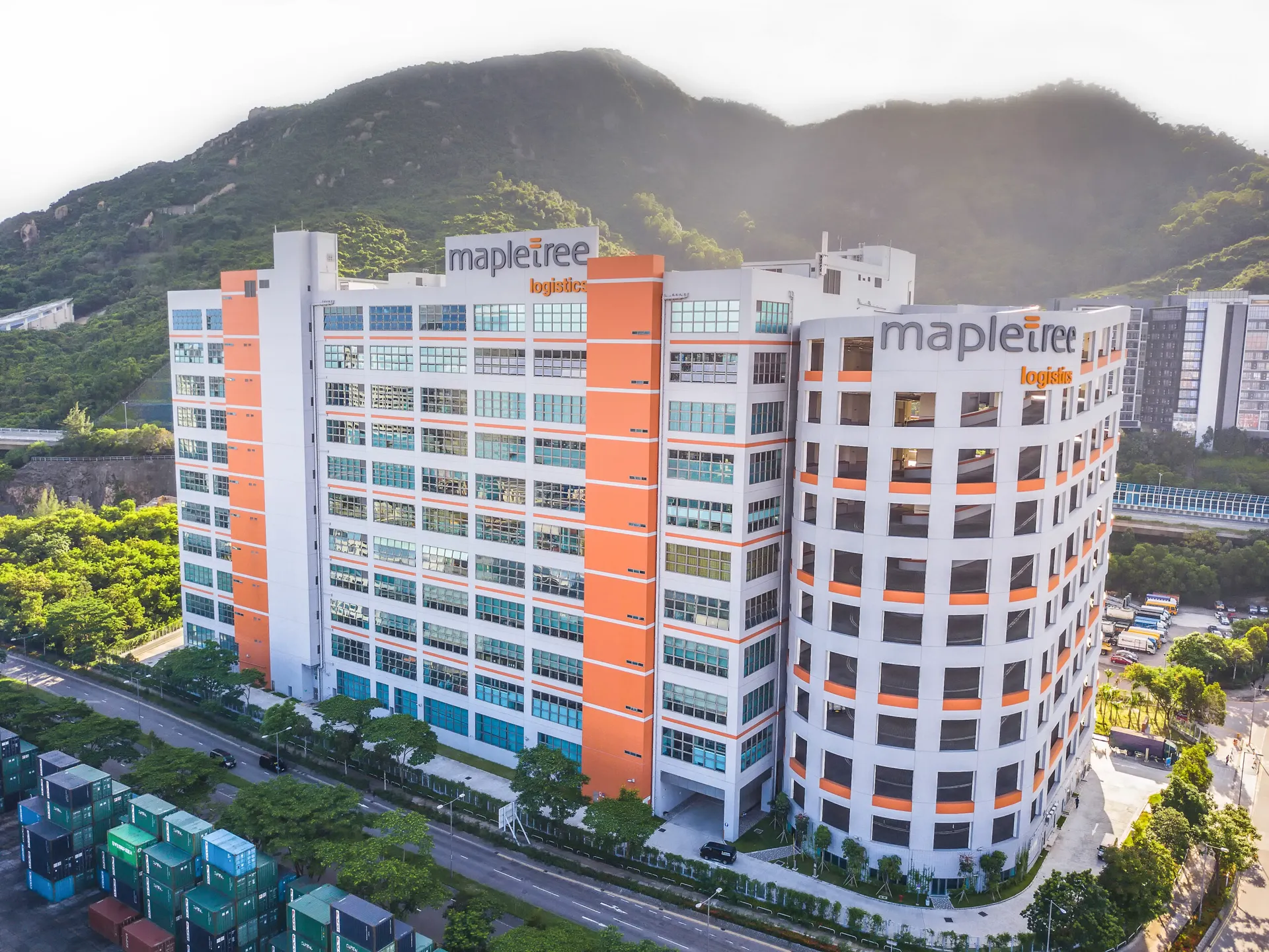Exterior of the Mapletree Logistics Hub at Tsing Yi, Hong Kong